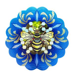 Bee Wind Spinners 3D Hanging Wind Spinner Abeille Ornement Cadeaux - Neuf