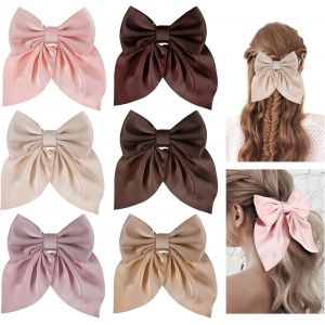 Lbgwp60-Ouligay Lot De 2 Barrettes À Cheveux Avec N?Ud Doré En Satin Pour Femme Et Fille Pour Anniversaire, Mariage, Noël - Neuf