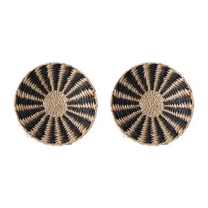 D&eacute;corations murales boh&egrave;mes,tentures en paille faites &agrave; la main,diam&egrave;tre 25CM - Neuf