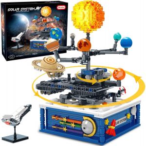 Jouet De Construction Rotatif Pour Le Syst&egrave;me Solaire, 758Pcs Exploration De L'Espace Jeu De Construction Pour Gar&ccedil;ons De Plus De 6 Ans, Jouet &Eacute;ducatif Pour Les Enfants De 8 &Agrave; 13 Ans - Neuf