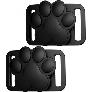 Vornixorsarlshop-2 Pi&egrave;ces Collier Pour Chat Avec Support Airtag, Accessoire Localisateur Pour Animal, Collier Gps Pour Chien Et Chat Avec Porte Airtag, Housse De Protection &Eacute;tanche Pour Apple Airtag - Neuf