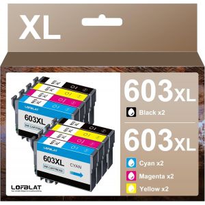ERYI-603Xl Cartouches D'Encre Pour Epson 603 Xl Pour Expression Home Xp-2100 Xp-3100 Xp-2150 Xp-4100 Xp-2100 Xp-2105 Workforce Wf-2810 Wf-2830 Wf-2850 (2 Noir, 2 Cyan, 2 Magenta, 2 Jaune) - Neuf