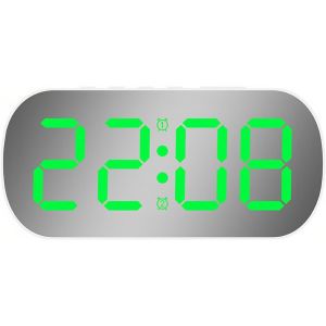 KAL-Réveil Électronique Avec Mode Nuit, 5 Niveaux De Luminosité, Réglage De La Température, Date, Double Alarme, Répétition, Bureau Simple Pour La Maison, La Chambre À Coucher, Les Étudiants, Les - Neuf