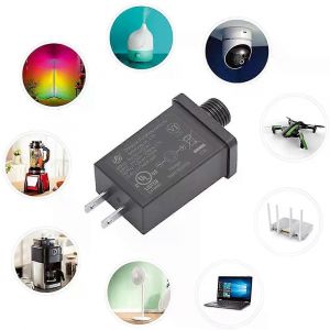 Convertisseur d'alimentation de classe de sortie de transformateur IP44 Transformateur étanche LED US Plug Remplacement Yard Adaptateur gonflable - Neuf