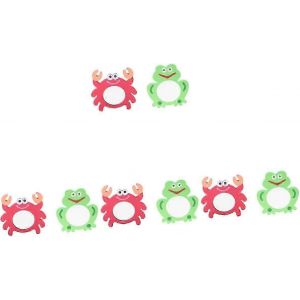 Lot de 10 jouets créatifs Eva, motif dessin animé, miroir, douche, crabe, bain, vert, pour tout-petits, piscine, fournitures éducatives amusantes, forme - Neuf