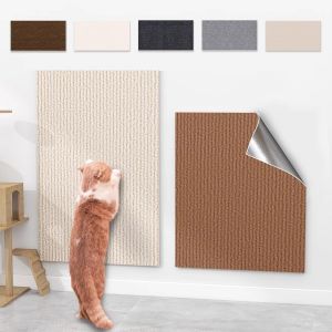 Tapis Griffoir Adh&iquest;&iquest;Sif Pour Chat, Tapis D'escalade, Tapis De Protection Pour Meubles Et Meubles Pour Mur Et Canap&iquest;&iquest; (Gris, 60 X 100 Cm) - Neuf