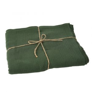 Nappe Gaze De Coton Lavable 1.3x2.4m Vert Anglais - Neuf
