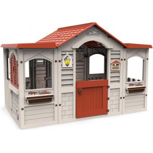 VornixorSarlshopMaison Le Chalet | Cabane de Jardin pour Enfants | Fabriqu&eacute; en Plastique Robuste et Durable avec Montage Facile | Maison Enfant Exterieur +24 Mois (89650) - Neuf