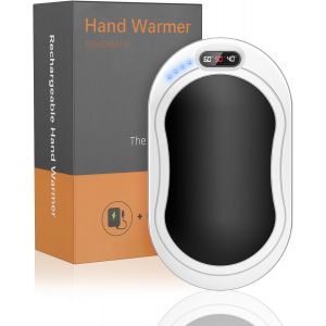 JGD-Chauffe-mains rechargeable, 8000 mAh, r&eacute;utilisable, chauffe-mains &eacute;lectrique, portable, USB, id&eacute;al comme cadeau de No&euml;l pour enfants, femmes, hommes - Neuf