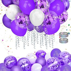 AYUHR-BABY shower kit d'arche de ballon roses et blanc, bannière de fond de fleurs,ballon en aluminium à n?ud blanc et rose pour fête de bébé fille fournitures de fête d'anniversaire pour fête prénat - Neuf