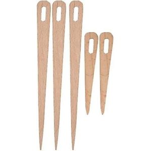 Aiguilles &Agrave; Tricoter Grand ?Il,5 Pi&egrave;ces En Bois Tissage Crochet Aiguille &Agrave; La Main M&eacute;tier &Agrave; Tisser B&acirc;ton Fourchette En Bois - Neuf