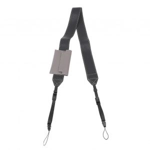 Courroie d'appareil photo 4 cm de largeur confortable ergonomique en cuir PU cou bandouli&egrave;re ceinture pour reflex num&eacute;rique sans miroir sac photo noir - Neuf