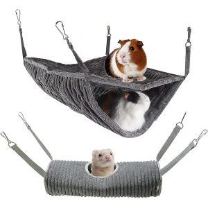 Petit Animal Hamac Ferret Lit Hamac Et Cage Tunnel Pour Rat Hamster Écureuil Sucre Planeur Guinée - Neuf
