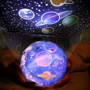 Veilleuse Étoilée,Projecteur Planétaire Terre Univers Led Lumière Ciel Étoilé Coloré Enfants Bébé Chris - Neuf
