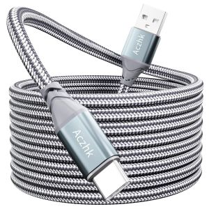 Eryi-Câble Usb C De 3 M - En Nylon - Charge Rapide Et Synchronisation - Pour Samsung S10/S9/S8te 10te 9, Huawei P30/P20/Mate 20, Sony Xperia - Neuf
