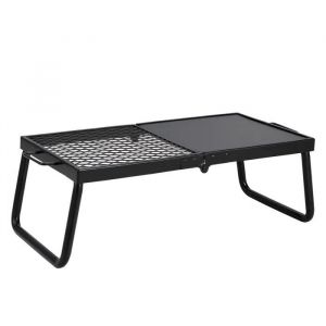 Barbecue de Camp Pliable-Duoku-Grille en Maille d'acier Robuste de 57 cm-Barbecue de Camping Portable sur Foyer - Neuf