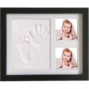 Cadre En Bois Pour Empreintes De Mains Et De Pieds B&eacute;b&eacute;, Kit D'empreintes Main Et Pied, D&eacute;coration Murale Ou Sur Table, Souvenir Pr&eacute;cieux Pour Anniversaire Ou Collection D'enfants - Neuf