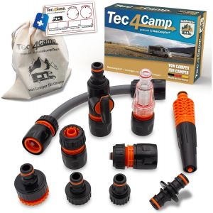 NouvelHorizonstore-CONNECT-30 Kit de filtre &agrave; eau pour camping-car - Embout de remplissage d'eau pour caravane - Accessoires pour couvercle de r&eacute;servoir - Raccord de tuyau compatible avec Gardena (ki - Neuf