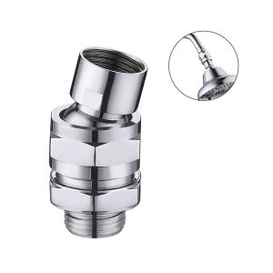 Adaptateur pivotant pour pommeau de douche en laiton avec bras r&eacute;glable - Neuf