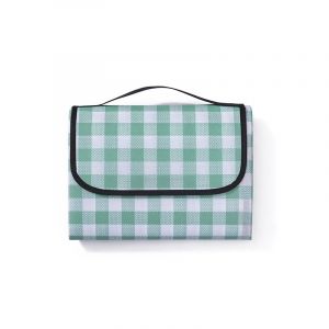 Couverture De Pique-Nique Imperm&eacute;able 200&times;180cm, Tapis De Plage L&eacute;ger Et Lavable &Agrave; Carreaux Avec Poign&eacute;e, Id&eacute;al Pour La Randonn&eacute;e, Les Voyages, Le Camping Et Les Parcs. - Neuf