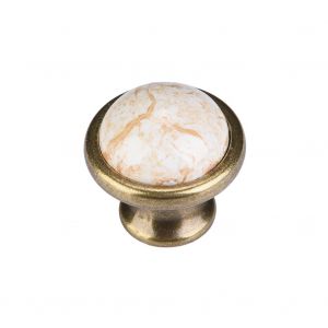 Poignee de porte d'armoire en ceramique a motif marbre, quincaillerie pour meubles #05 - Neuf