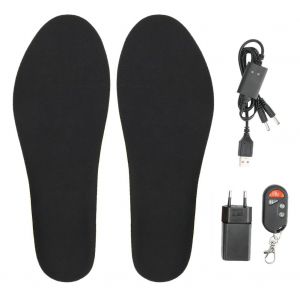 Semelles Chauffantes Usb Pour Chaussures D'hiver, Tapis Chauffant Pour Les Pieds, Semelles Chauffantes Pour Sports De Plein Air, Prise Ue 220 V, Noir, 35-40 - Neuf