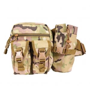 Sac banane militaire pour homme avec bouteille d'eau (camouflage CP) - Neuf