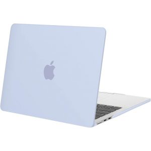 Compatible Avec Macbook Air 13 Pouces Coque M4 M3 M2 2025-2022 Touch Id Liquid Retina De 13,6 Pouces, Coque Protection Rigide Pour Mac Air M4 M3 M2 13 A3240 A3113 A2681,Bleu Céruléen - Neuf