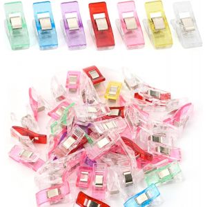 Mevronisshop-50 Pi&egrave;ces Pinces De Couture, Pince Couture Multifonction En Plastique - Neuf