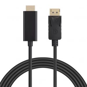 Cable adaptateur audio video HD DisplayPort vers HDMI de grande taille, 3 metres - Neuf