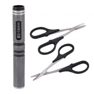 Kit Universel De Ciseaux IncurvéS Rc 0-14mm, Accessoires De Perforateur De Trous De Voiture Rc Pour Drone De Voiture TéLéCommandé Noir-Unichoice - Neuf