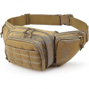 Sac banane tactique, sacoche militaire, pochette de ceinture MOLLE, sac de sport pour homme, portefeuille pour activit&eacute;s de plein air (alpinisme, p&ecirc;che, cyclisme). - Neuf