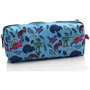 Trousse Scolaire Dinosaure Grand Format-Pochette Unique 20cm Toile Renforc&eacute;e,Id&eacute;ale Crayons/Maquillage Enfant - Neuf