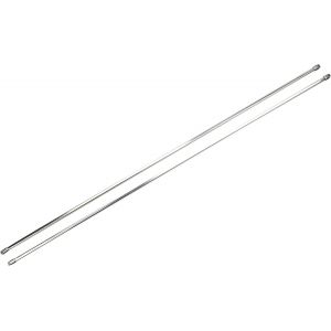 ERYI-Barre De Vitrage, Embouts D'Extrémité En Plastique Et Crochets À Vis Inclus, Extensible, 100 - 160 Cm, Brun, Métal/Plastique - Neuf