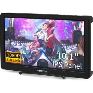 ChenQuanSarl-Portable Moniteur10,1 Pouces Moniteur Hdmi Moniteur De Jeu Vga Full Hd 1920X1080 Ips Pour Pc, Caméra, Surveillance Cctv, Affichage De La Console De Jeu - Neuf