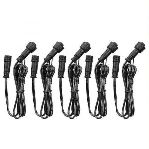 Câble D'extension Étanche Ip67 À 2 Broches 1 M,Paquet De 5 Avec Connecteurs Mâles/Femelles Pour Éclairages De Terrasse Extérieurs,Éclairage De Jardin - Neuf