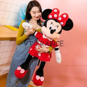 Peluche Disney Mickey Minnie, Modele: Minnie Rouge, Taille: 70cm - Neuf