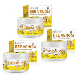 Creme de traitement pour la peau au venin d'abeille, douce et indolore, pour eliminer les verrues, pour femmes et hommes, 1 a 3 pieces - Neuf