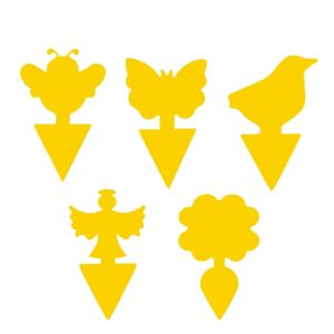MAA-50 Pièces pièges à mouches,jaune plante de protection,Pièges à Insectes,Jaune Mouche Piège,Pièges Collant sans Insecticide,Pour plantes d'intérieur,lutte antiparasitaire,réutilisable - Neuf