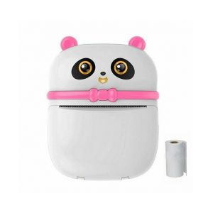 Adorable Mini-Imprimante Thermique Panda ¿ Étiqueteuse Bluetooth De Poche Pour Enfants Et Projets Créatifs - Neuf