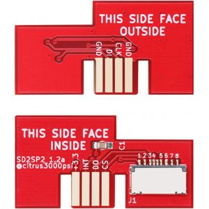 Kal-1 Adaptateur De Carte Sd Sd2sp2 Mircro (Rouge) Pour Lecteur De Cartes Gamecube Sd2sp2 Sdload Sdl Tf Pièces De Rechange - Neuf