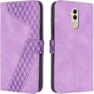 SJZG-Coque Pour Huawei Mate 20 Lite, Etui Protection Housse Premium En Cuir Pu Portefeuille &Eacute;tui T&eacute;l&eacute;phone [Fermoir Magn&eacute;tique] [Fentes Pour Cartes] Flip Case Pour Huawei Mate 20 Lite&iquest;Pourpre - Neuf