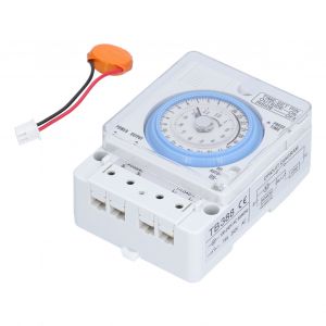 XYONG Interrupteur de minuterie mecanique a cadran, controleur de temps, dispositif de controle industriel sur rail DIN 100-240 V - Neuf