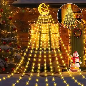 KAL-346 Led En Blanc Chaud, Guirlande Lumineuse Sapin De Noel Avec 8 Modes - Parfaites Pour Les Décorations De Fête, Noël, Célébrations Et Pour Une Utilisation En Intérieur Et En Extérieur - Neuf
