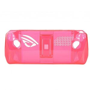 Console De Jeu Boîtier Transparent Antichoc Empêcher Le Glissement Housse De Protection En Tpu Avec Support Pour Asus Rog Ally Handheld 2023 Transparent Rouge - Neuf