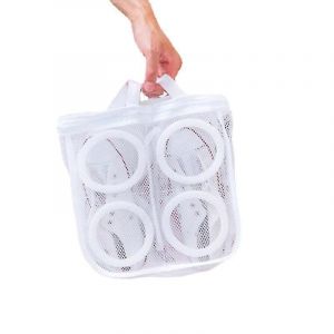 Sac de lavage de chaussures Chaussures Machine à laver épaissie Peut être suspendue pour sécher les chaussures Sac de lavage Sac en maille Washi - Neuf