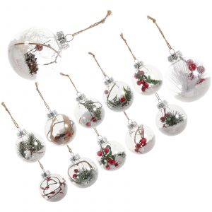 Boules de no&euml;l Ornements d'Arbre de No&euml;l Boules de D&eacute;coration Set de 12Pcs - Neuf