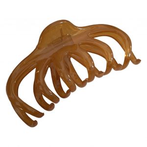 Pince À Cheveux Grande Taille Pour Femmes, Pince En Plastique, Style Pince À Cheveux Pour Tête Arrière, Outil De Coiffure, Accessoire Pour Cheveux-Café Léger - Neuf