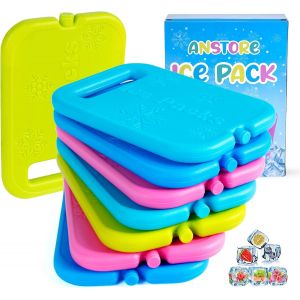 Eryi-4/6/8 Pain De Glace Pour Glacière Bloc Réfrigérants Éléments De Refroidissement Pour Sac Isotherme Glacière, Blocs De Glace Multicolore Blocs Congélation Réutilisables Pour Voyage Et Camping - Neuf