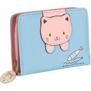 Chat en PU Cuir porte Monnaie Adolescentes Petite Pièce de monnaie Sac Femmes à Glissière porte-Monnaie Mignon porte-Monnaie pour les Filles, des Femmes Amis - Neuf